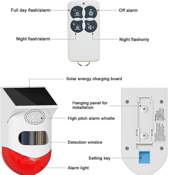 CT80 PIR Solar Alarm With Motion Sensor