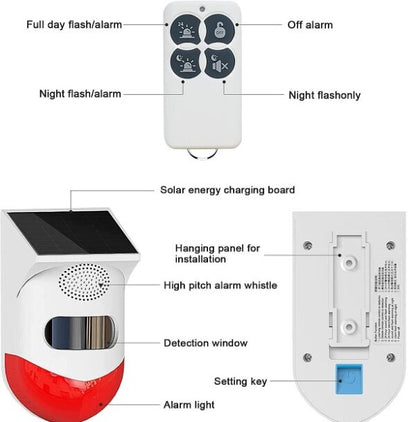 CT80 PIR Solar Alarm With Motion Sensor