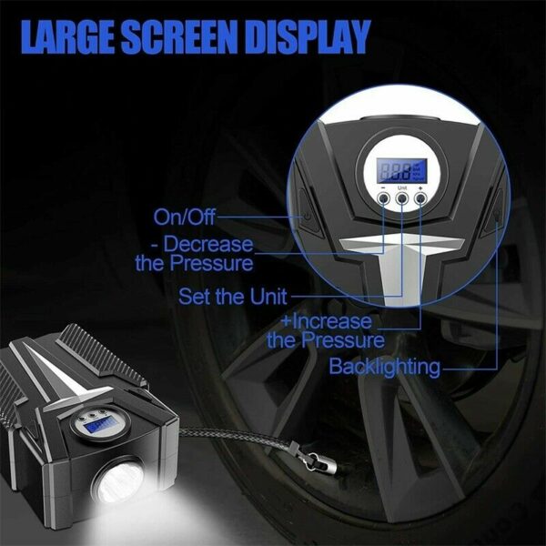 JG1399-1 12V Portable Car Air Pump Compressor For Motorcycles Bicycles And Car Accessories