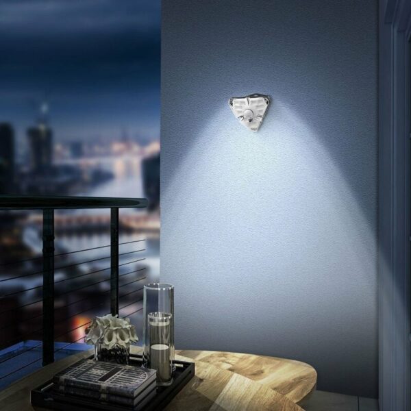 Solar Motion Sensor 3 Sides Glowing  Wall Lamp 68COB