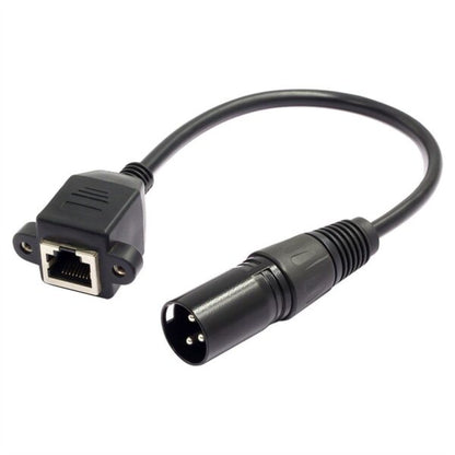 SE-L18 XLR 3 Pin Male to RJ45 Cable Adapter 0.3M