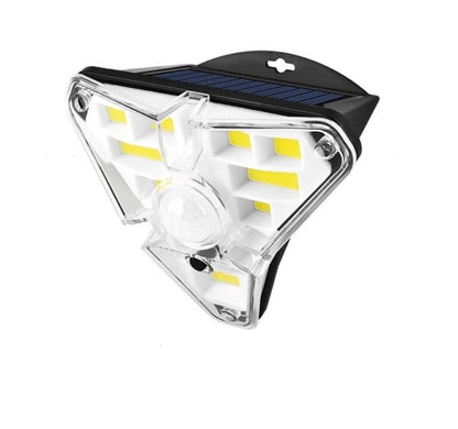 Solar Motion Sensor 3 Sides Glowing  Wall Lamp 68COB