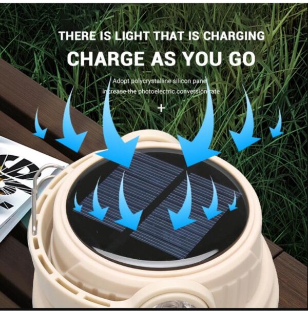 FA-D08 Solar Powered USB Rechargeable Portable Outdoor Emergency Camping Light