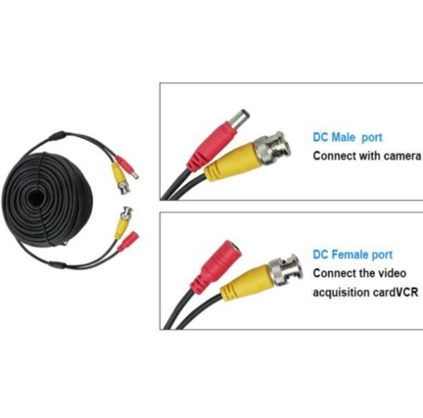 40M BNC Cable Video + DC Power CCTV Cable