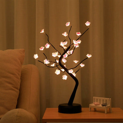 D-5 36 LED Cherry Blossom Tree Lamp With Base DC USB / Battery Operated