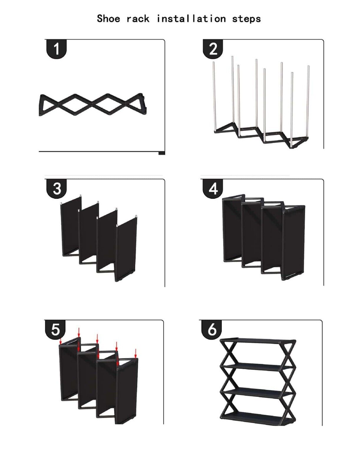 Modern Shoe Rack Minimalist Plain Multi-layer Shoe Storage Rack For Home