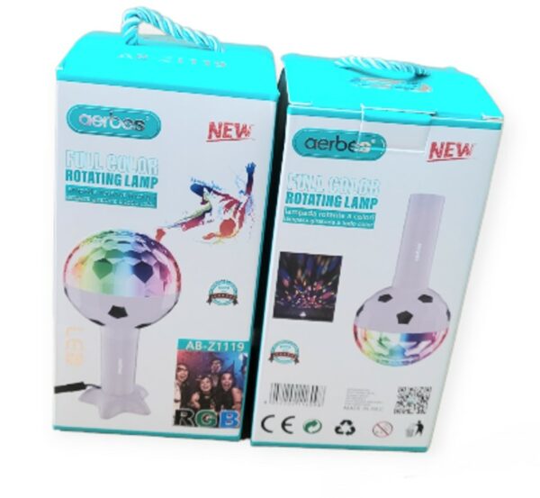 Aerbes AB-Z1119 Rotatable RGB LED Ball Disco Light