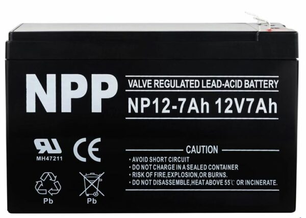 MH47211 LED Acid Battery 12V DC 7AH