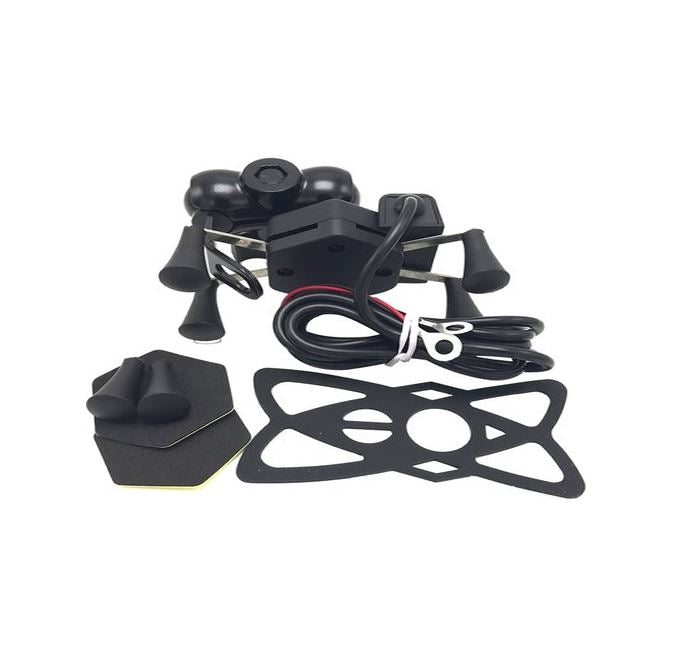 SE088 Universal X Grip Waterproof Motorbike Phone Holder Bracket With USB Port