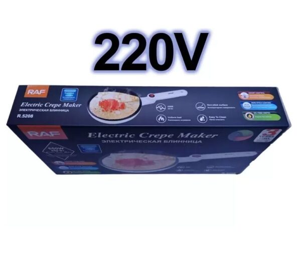 RAF R.5208 Crepe Pancake Maker With Non Stick Surface