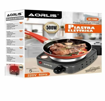 Aorlis AO-77980 Electric Single Plate Stove 500W
