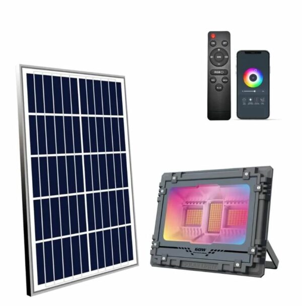 MJ-AW60 Solar Powered Floodlight RGB 60W