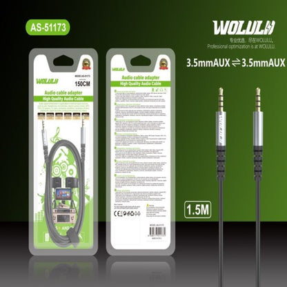 Wolulu AS-51173 Male 3.5mm To Male 3.5mm Aux Cable 1.5M