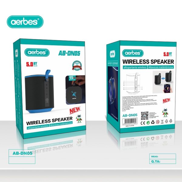 Aerbes AB-DN05 Wireless Bluetooth 5.0 TWS Speaker