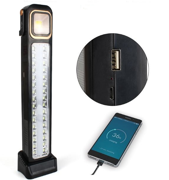 Aerbes AB-TA232 Rechargeable Solar Powered LED + Tube And COB Emergency Light