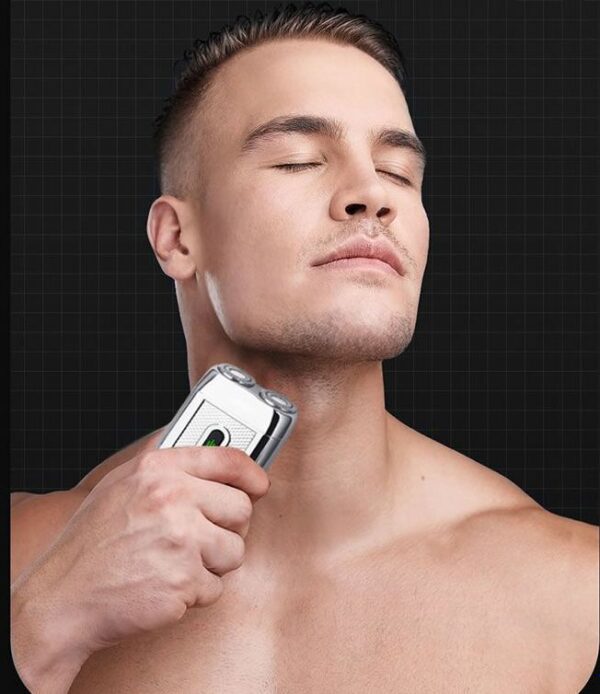 Aerbes AB-J428 USB Rechargeable Portable Rotary Double-head Hair Shaver