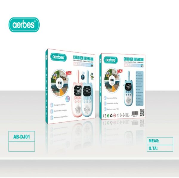Aerbes AB-DJ01 Children’s Walkie Talkie With1000mah Battery And LED Light
