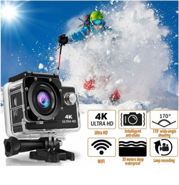 Wolulu AS-51221 Waterproof 4K Ultra Wifi Sports Camera