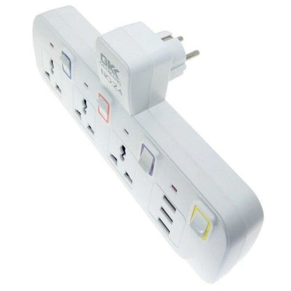 Treqa PL-502 3000W Power Socket with 3 USB Ports