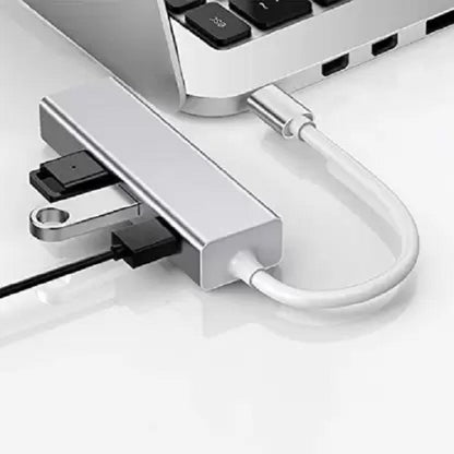 USB Type-C 3 Port HUB to RJ45 Fast  Ethernet Adapter