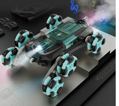 CV-D600 6 Wheels Climbing Stunt Car Rotates 360? Wth Spray Effect, Light And Sound