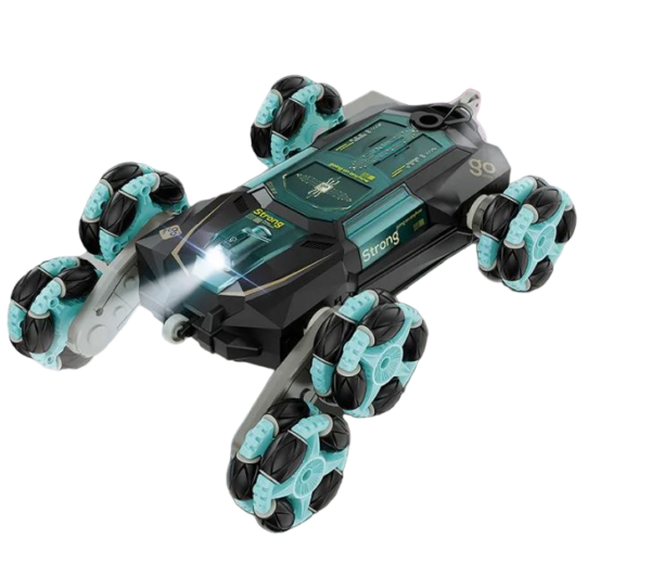 CV-D600 6 Wheels Climbing Stunt Car Rotates 360? Wth Spray Effect, Light And Sound