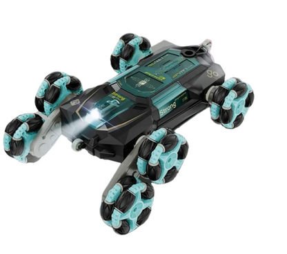 CV-D600 6 Wheels Climbing Stunt Car Rotates 360? Wth Spray Effect, Light And Sound