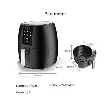 Aorlis AO-78291 Touch Air Fryer 1350W 6Ltr