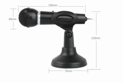 YW-30 3.5mm Plug Condenser Microphone Home Stereo Recording Microphone Interview Mic