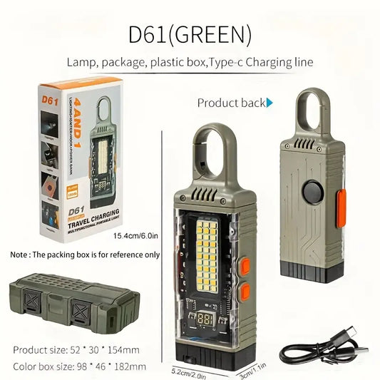 LED DISPLAY TRAVEL CHARGING MULTIFUNCTIONAL PORTABLE LIGHT