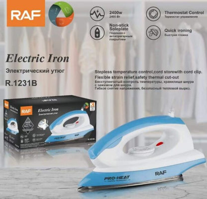 RAF R.1231B Non-Stick Sole Plate 2400W Electric Steam Iron