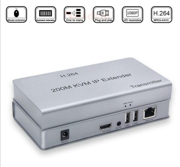 SE-L178 HDMI 200M USB HD KVM IP Extender For USB Keyboard Mouse Laptop PC To Monitor