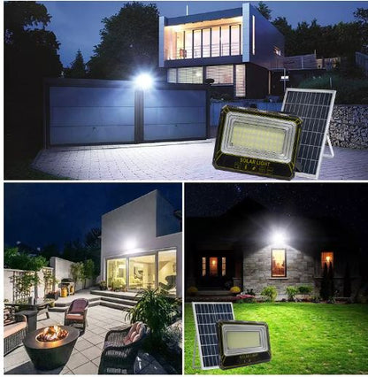 FA-GTX-800W Solar Powered Flood Light With Solar Panel & Remote Control