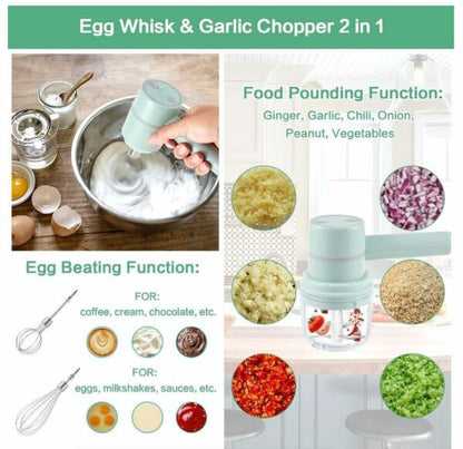 Aorlis AO-78163 USB Rechargeable Electric Whip 3 in 1