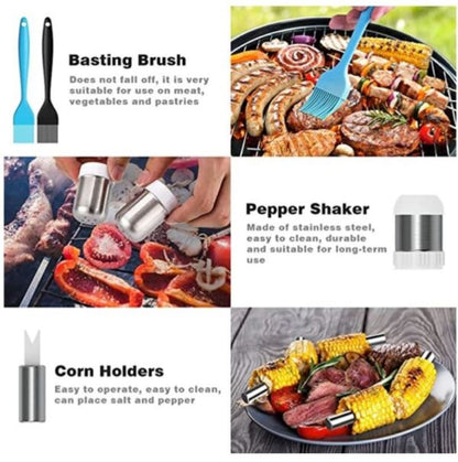 1831516 Stainless Steel Braai BBQ Tools Set Accessories 25pcs