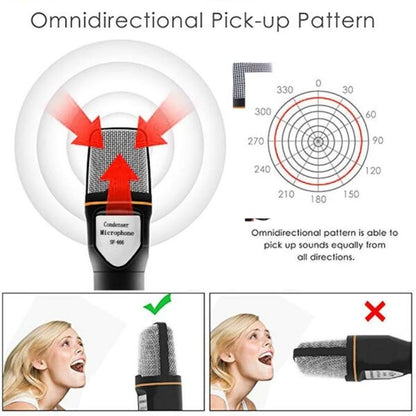 Microphone for PC laptop Recording Streaming Twitch Voice overs Podcasting SF-666