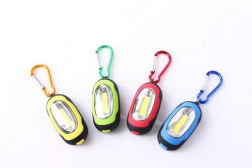 COB Mini LED Work Light Carabiner LED Flashlight with Magnet For Camping Working