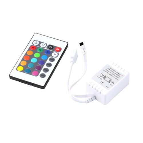 RGB 16 Colors Remote Control Box DC 12V for LED Light Strip security safety GU