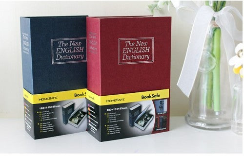 Hidden Safe Money Box Dictionary Secret Book Home Security Key Lock Size Small