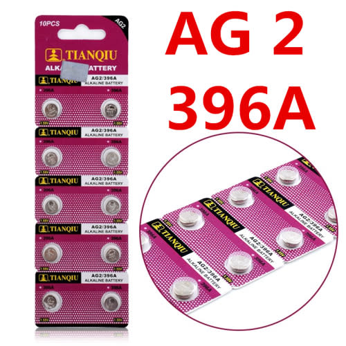 AG2 396A 1.55V Alkaline Battery 10pcs