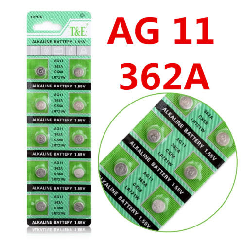 AG11 362A 1.55V Alkaline Battery 10pcs