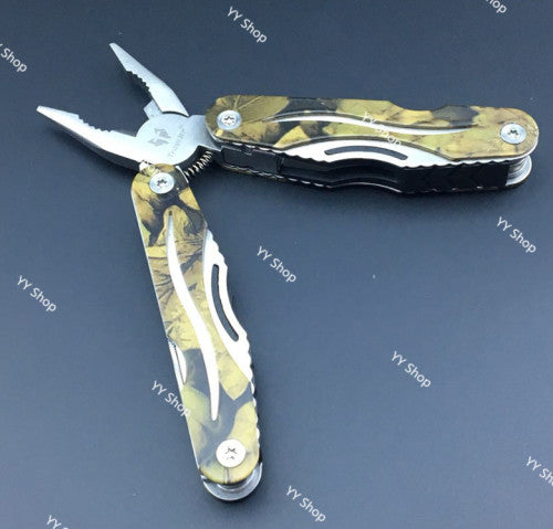Outdoor Multi-function Folding Pliers Knife Saw Tooth