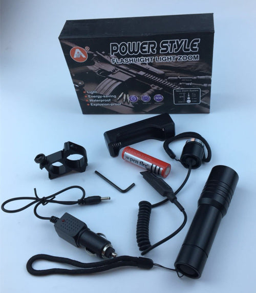 Power Style Flashlight Light Zoom
