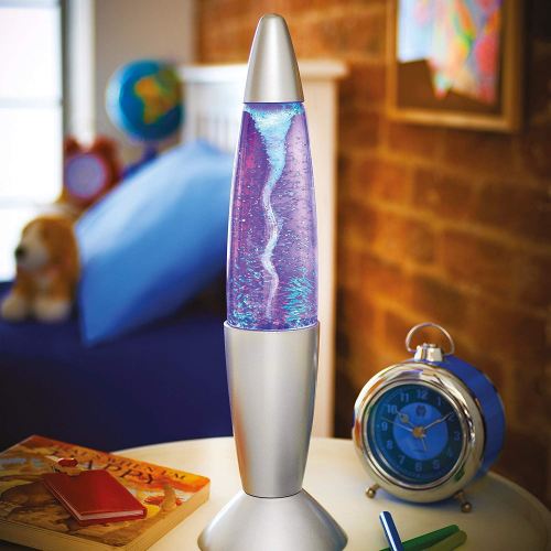 36cm Atmospheric Lighting Multi Colour Changing Mood Night Light Tornado Glitter
