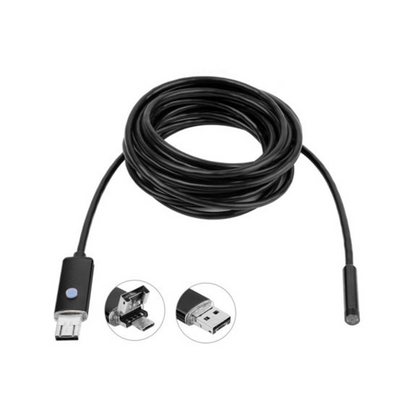 USB Wire Endoscope Camera 6 LED 5.5mm Waterproof For Android