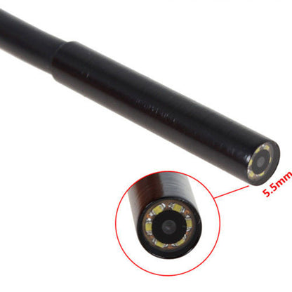 USB Wire Endoscope Camera 6 LED 5.5mm Waterproof For Android