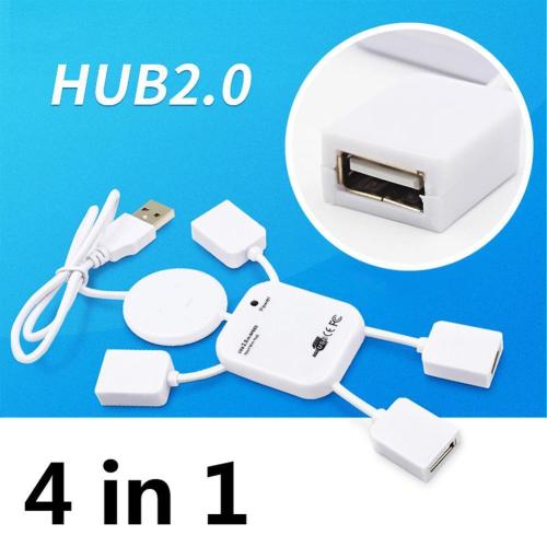 4 Port USB 2.0 High Speed Hub for PC Laptop