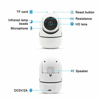 Wireless WIFI IR Cut Security IP Camera Night Vision Intelligent With Auto Tracking