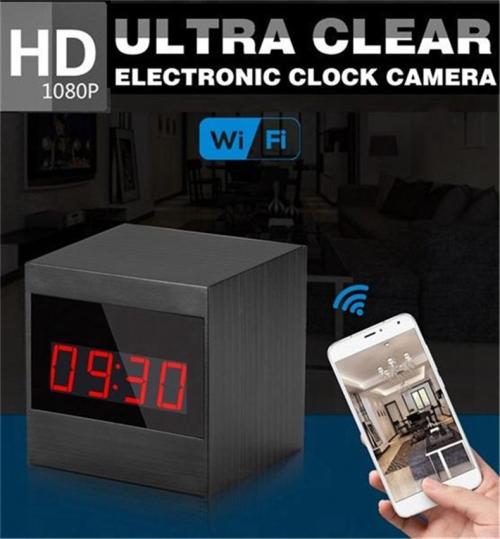 1080P WIFI HD Remote Network Electronic Clock Camera