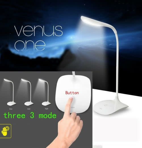 LED Desk Lamp Touch Power And Dimmer Switch